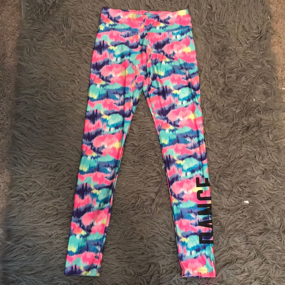 Rainbow justice dance leggings
